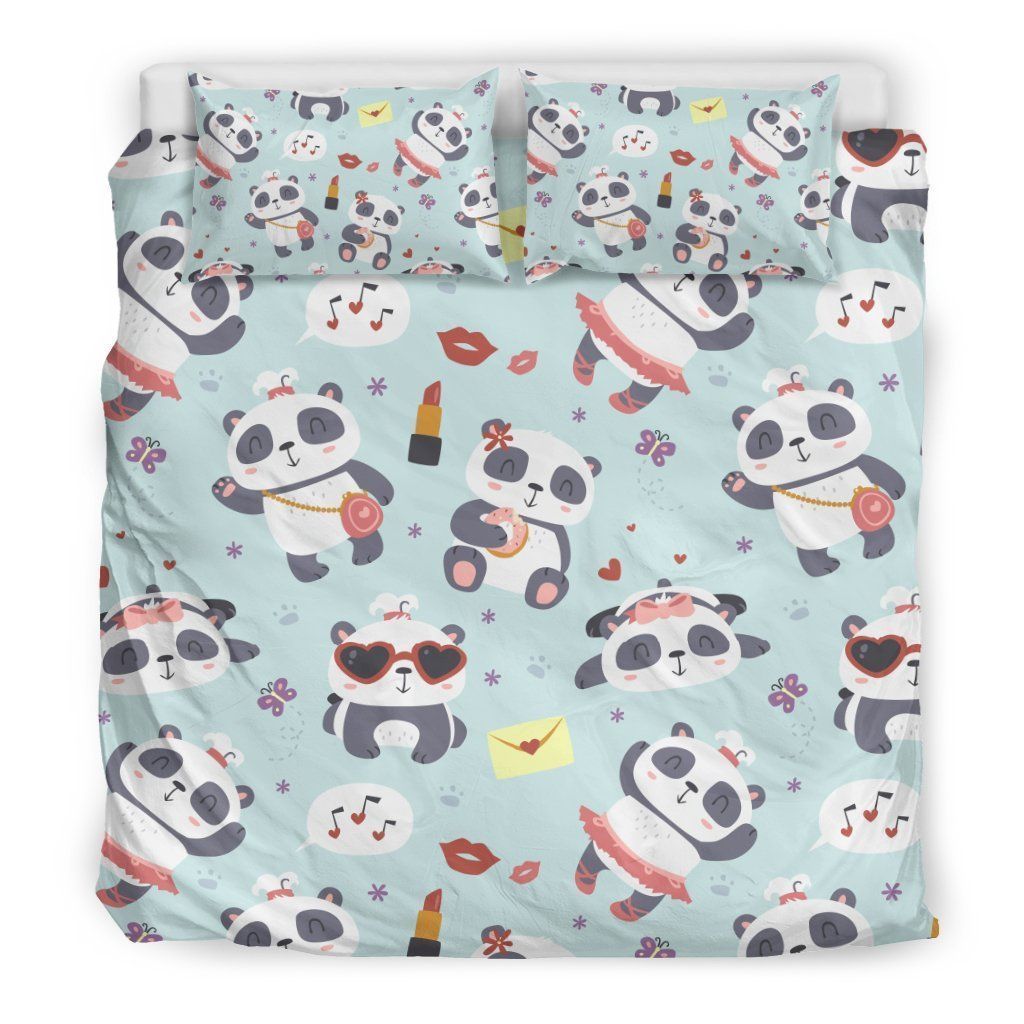 Lips Panda Bedding Set