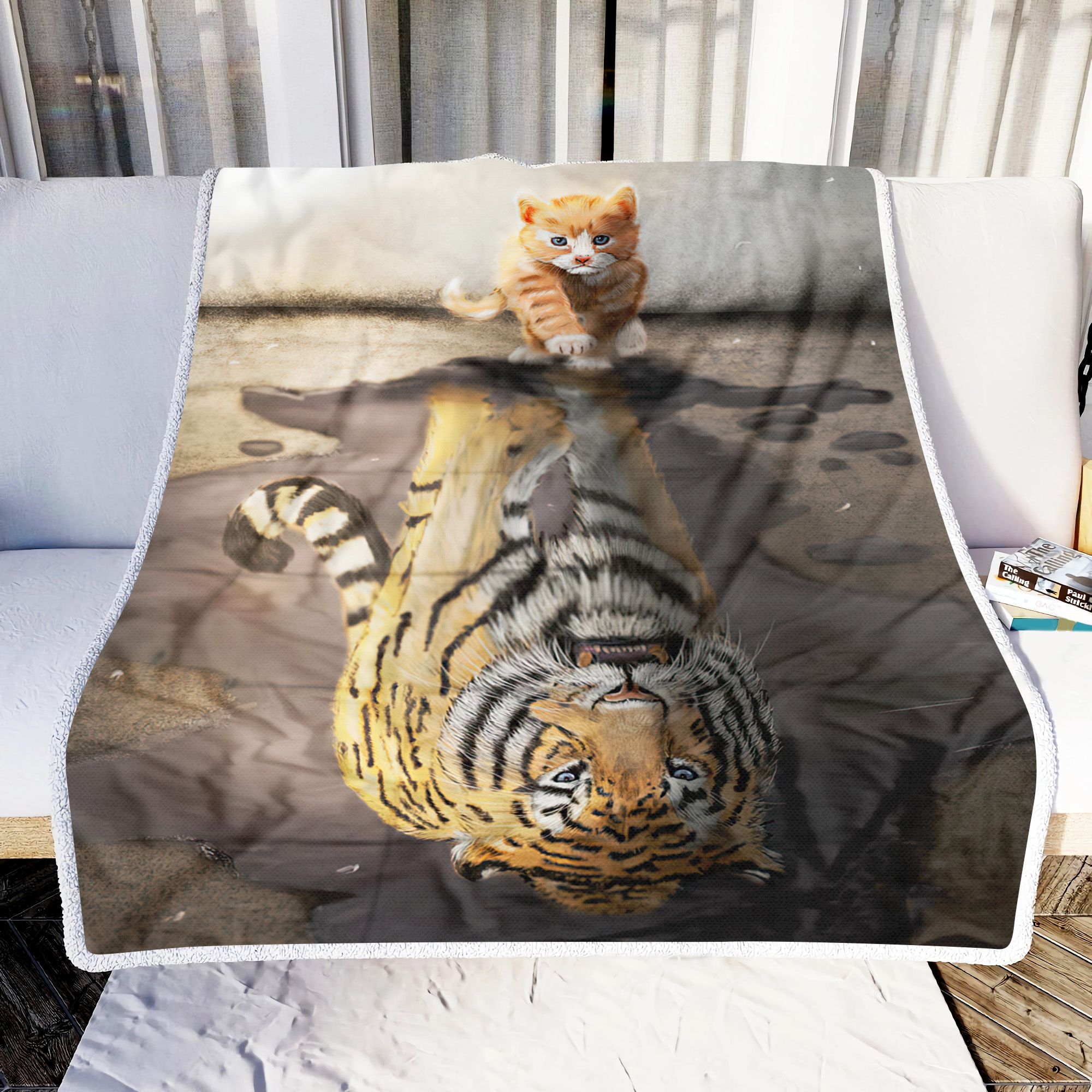 Little Cat And Lion Fleece Blanket