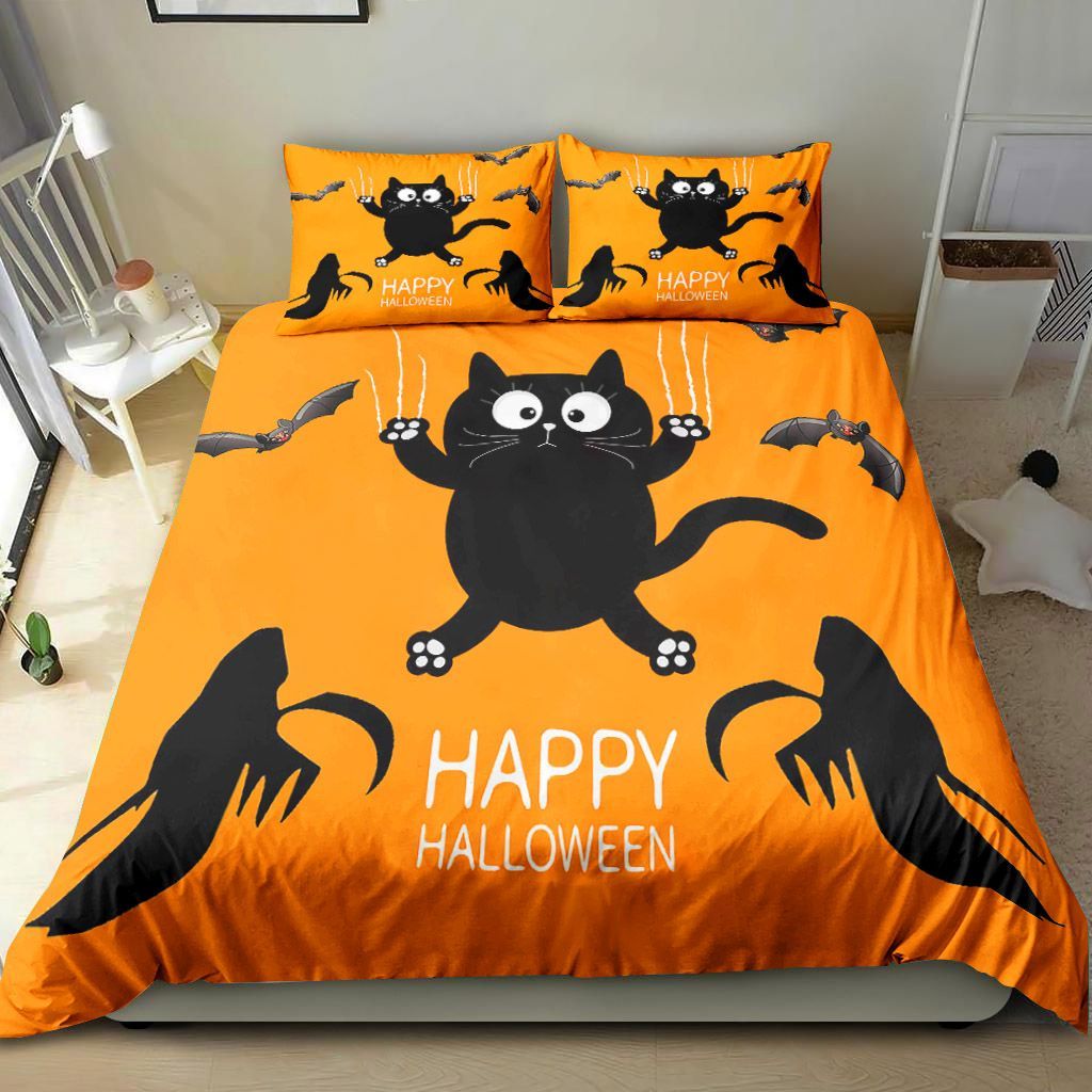 Little Cat Happy Halloween Bedding Set