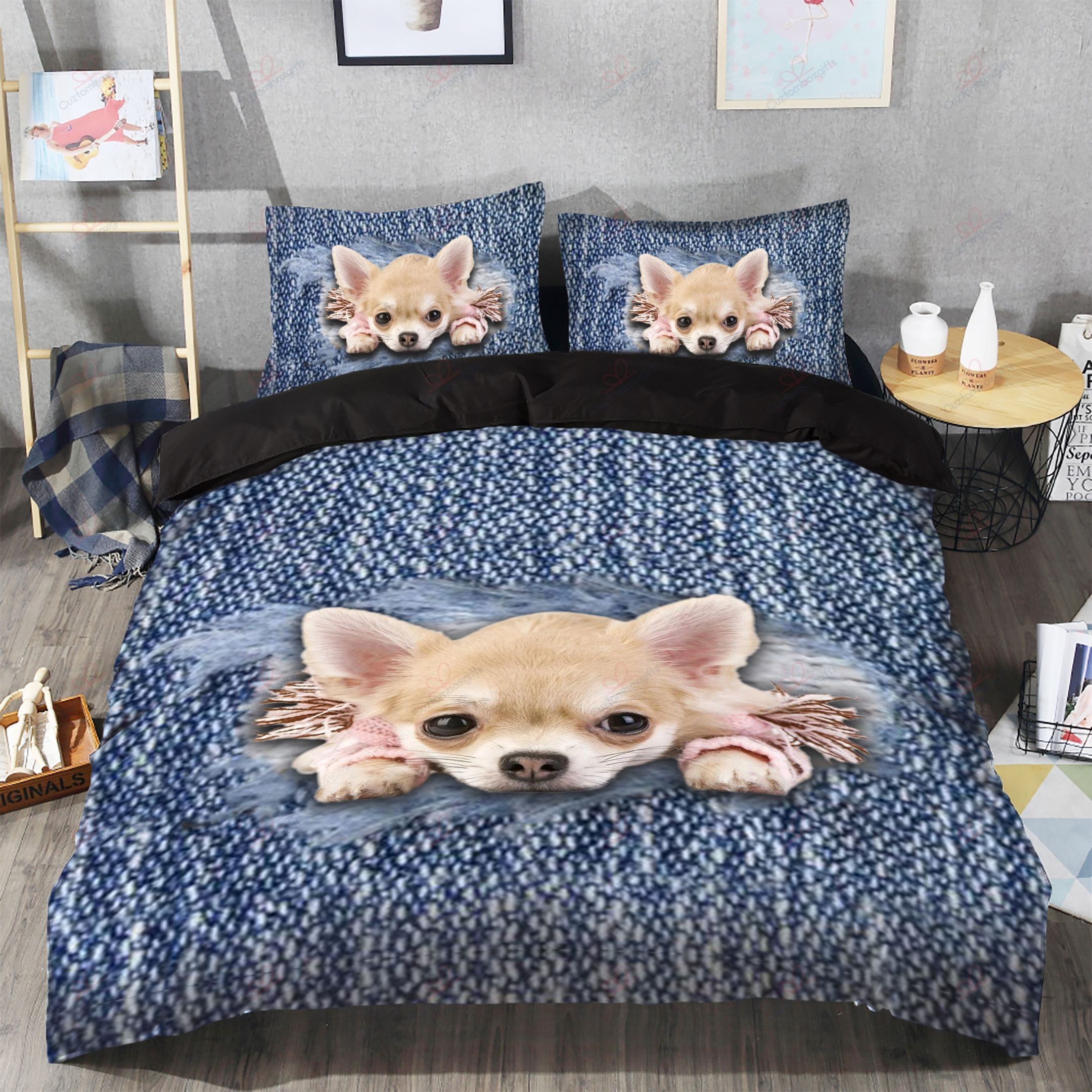 Little Chihuahua Printed Bedding Set
