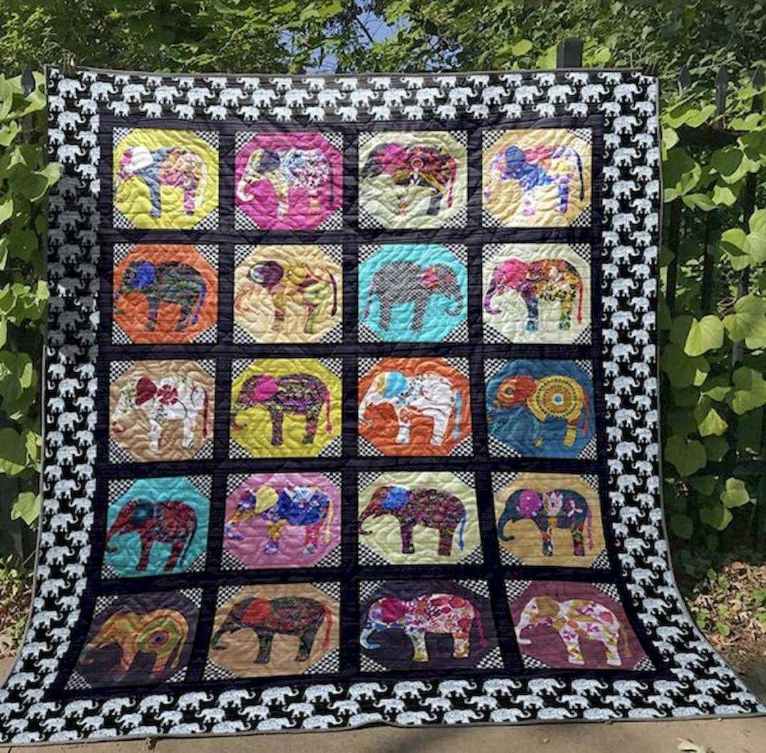 Little Elephants CLT180644 Quilt Blanket