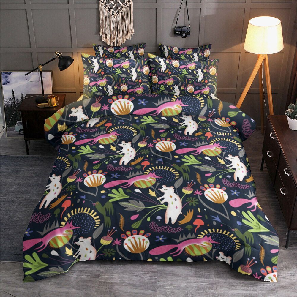 Little Fox Pattern Bedding Set