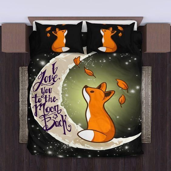 Little Fox To The Moon Bedding Set
