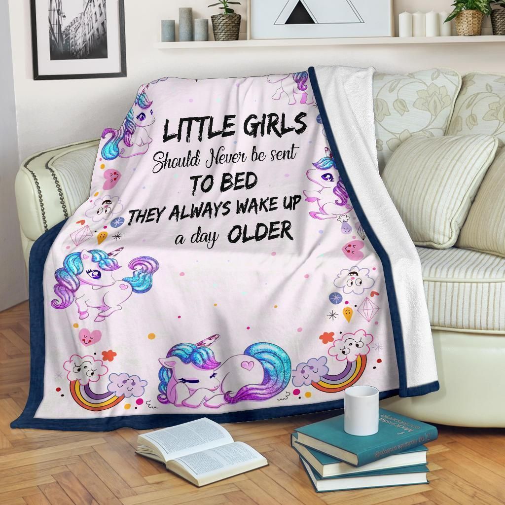 Little Girls Unicorn Fleece Blanket Gift For Unicorn Lovers