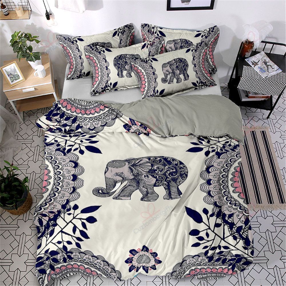 Little Gray Elephant Bedding Set