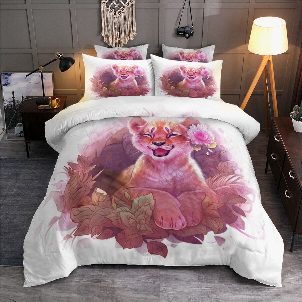 Little Lion Flower Bedding Set
