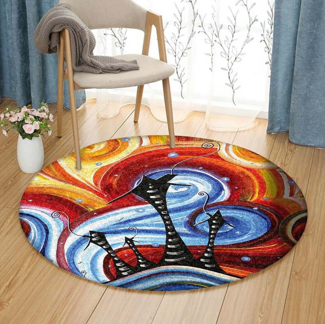 Little Village Round Carpet