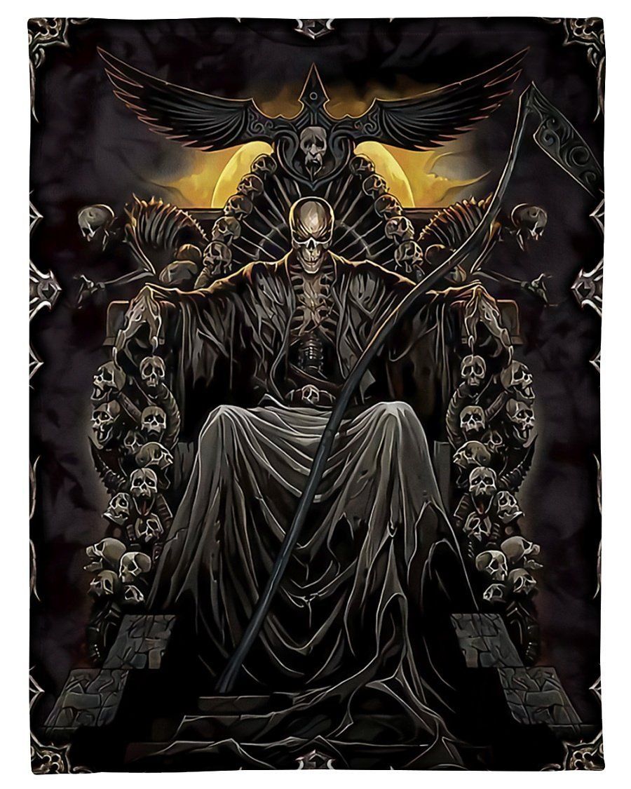 Lives From Hell Skull Kingdom Fleece Blanket For Dad Fleece Blanket