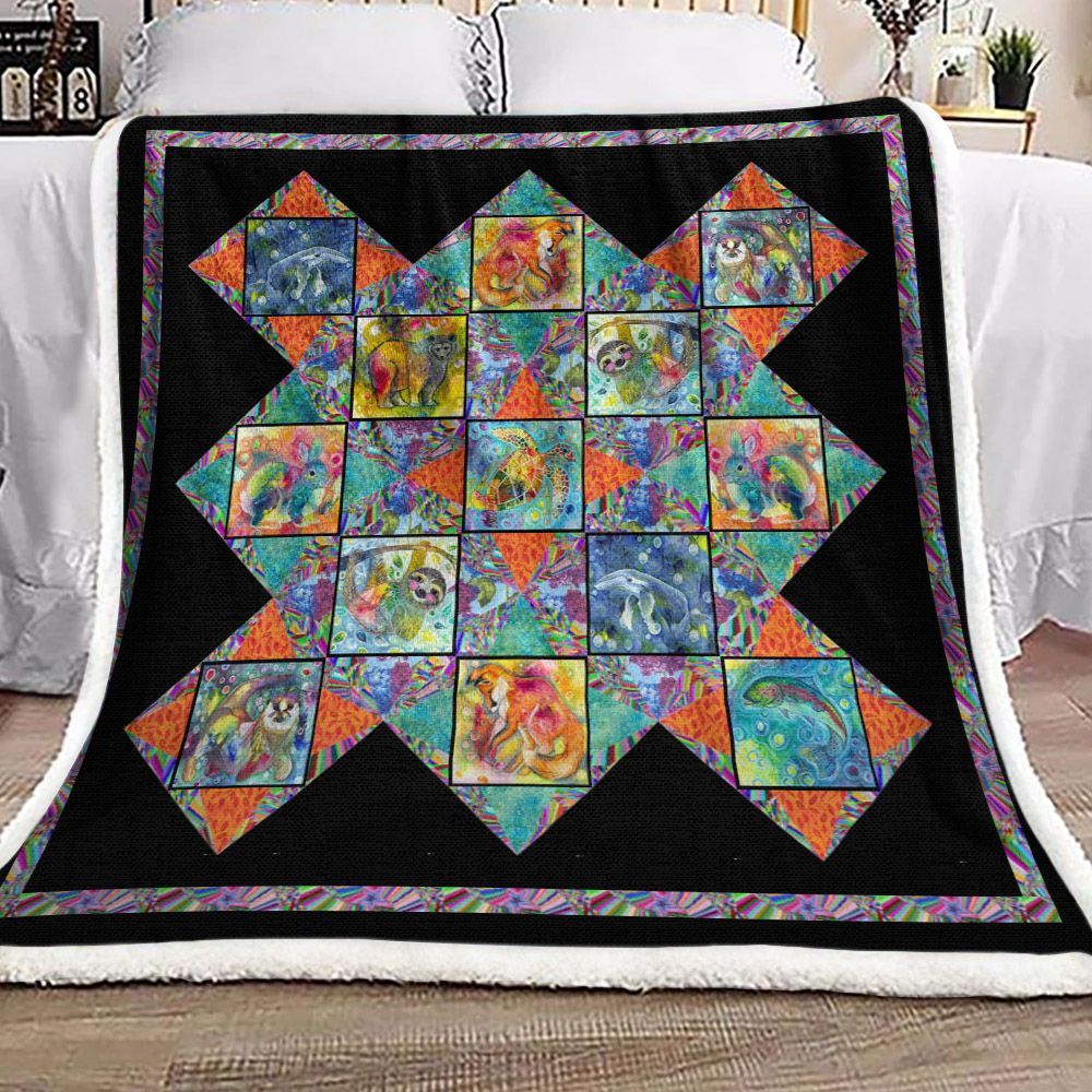 Living Wilde Animal Sherpa Fleece Blanket