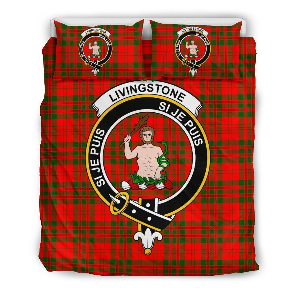 Livingstone Clan Badge Tartan Bedding Set