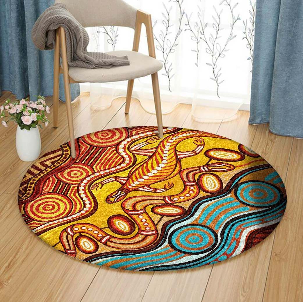Lizard Round Carpet