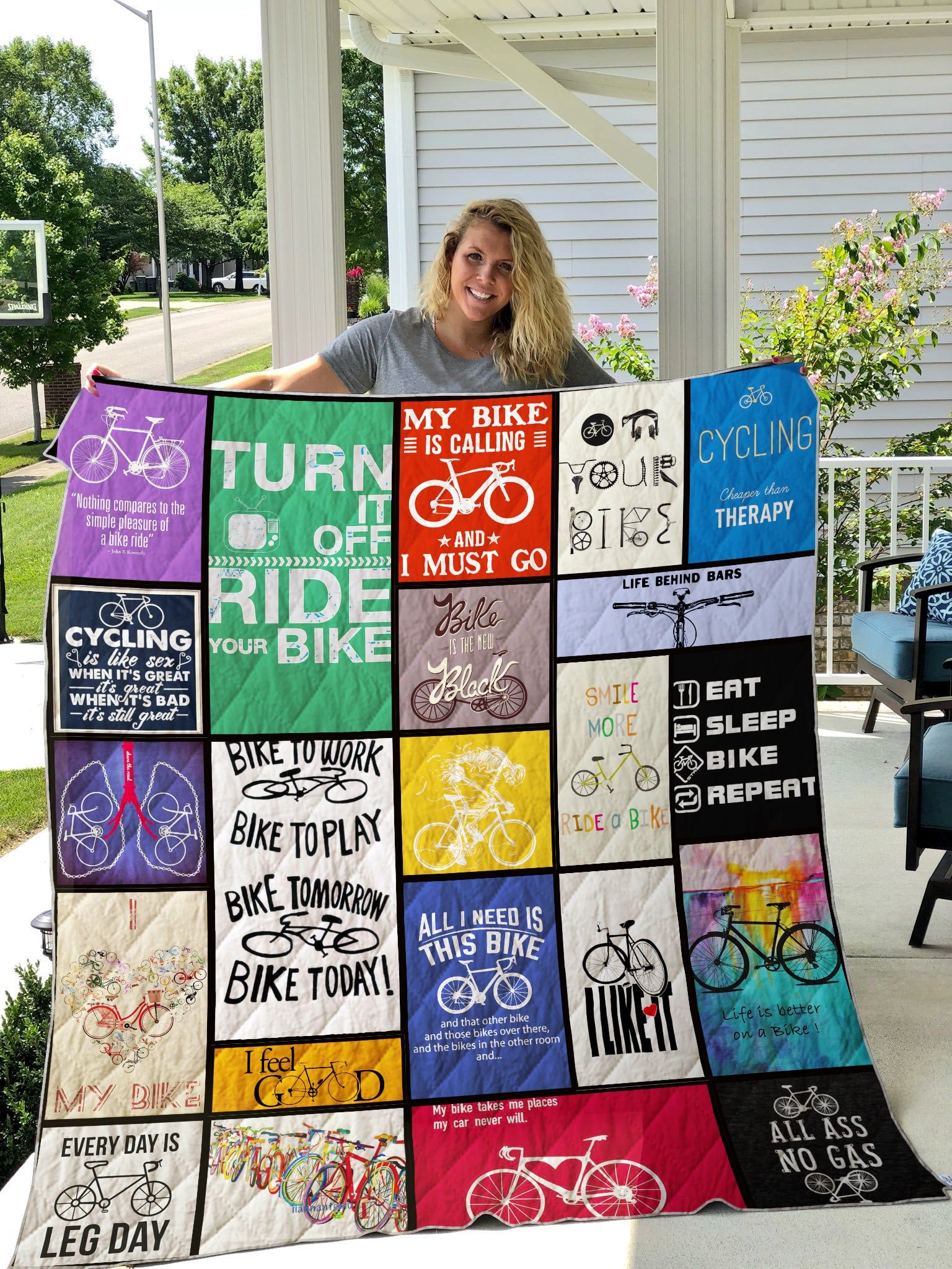 Lkh0208 Cycling Ride Ride Ride Quilt Dhc16124826Dd