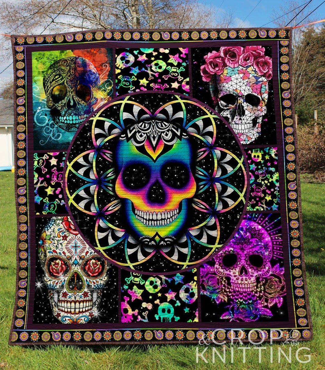Lkh0309 Sugar Skull If I Got You Quilt Dhc16124703Dd