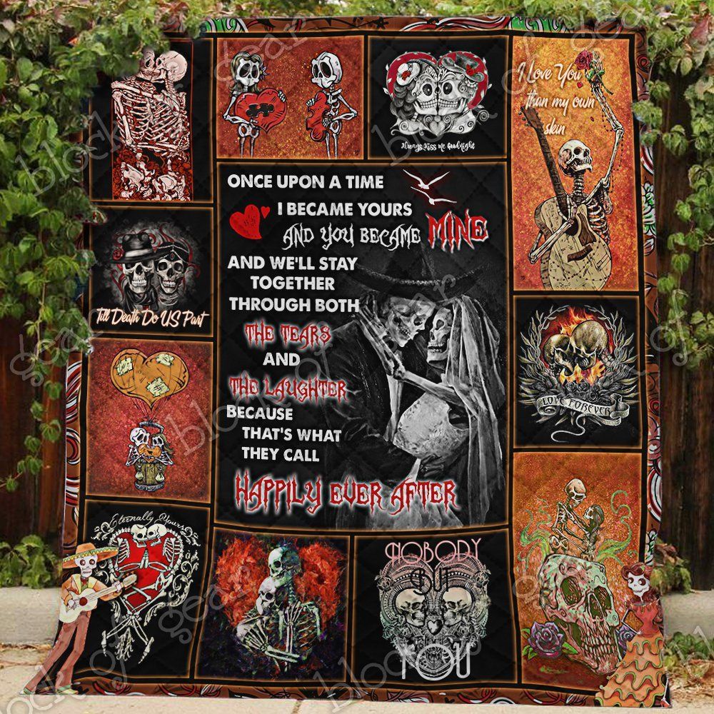 Lkh0408 Sugar Skull I Become Your Quilt Chrismas Gift Dhc16122767Dd