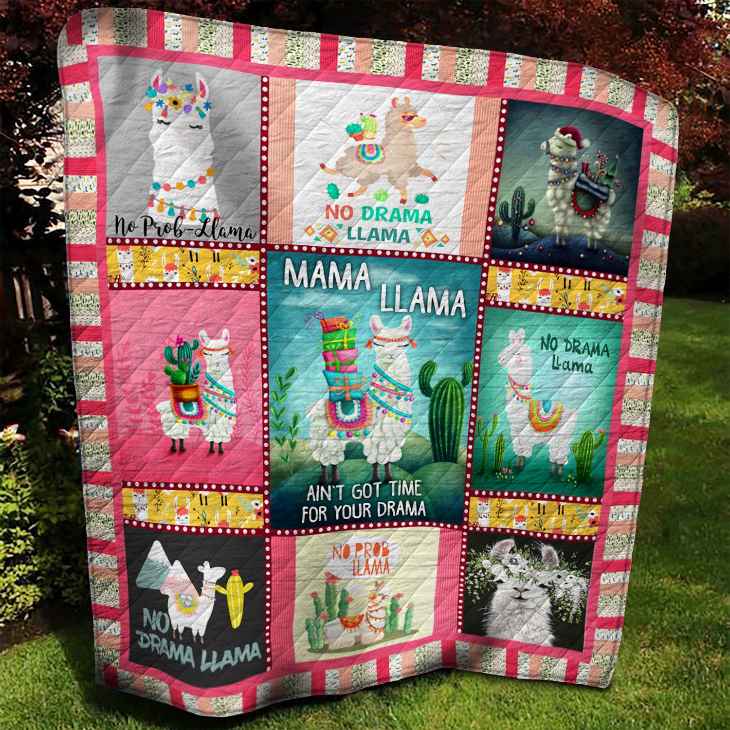 Llama BBB070920 Quilt Blanket