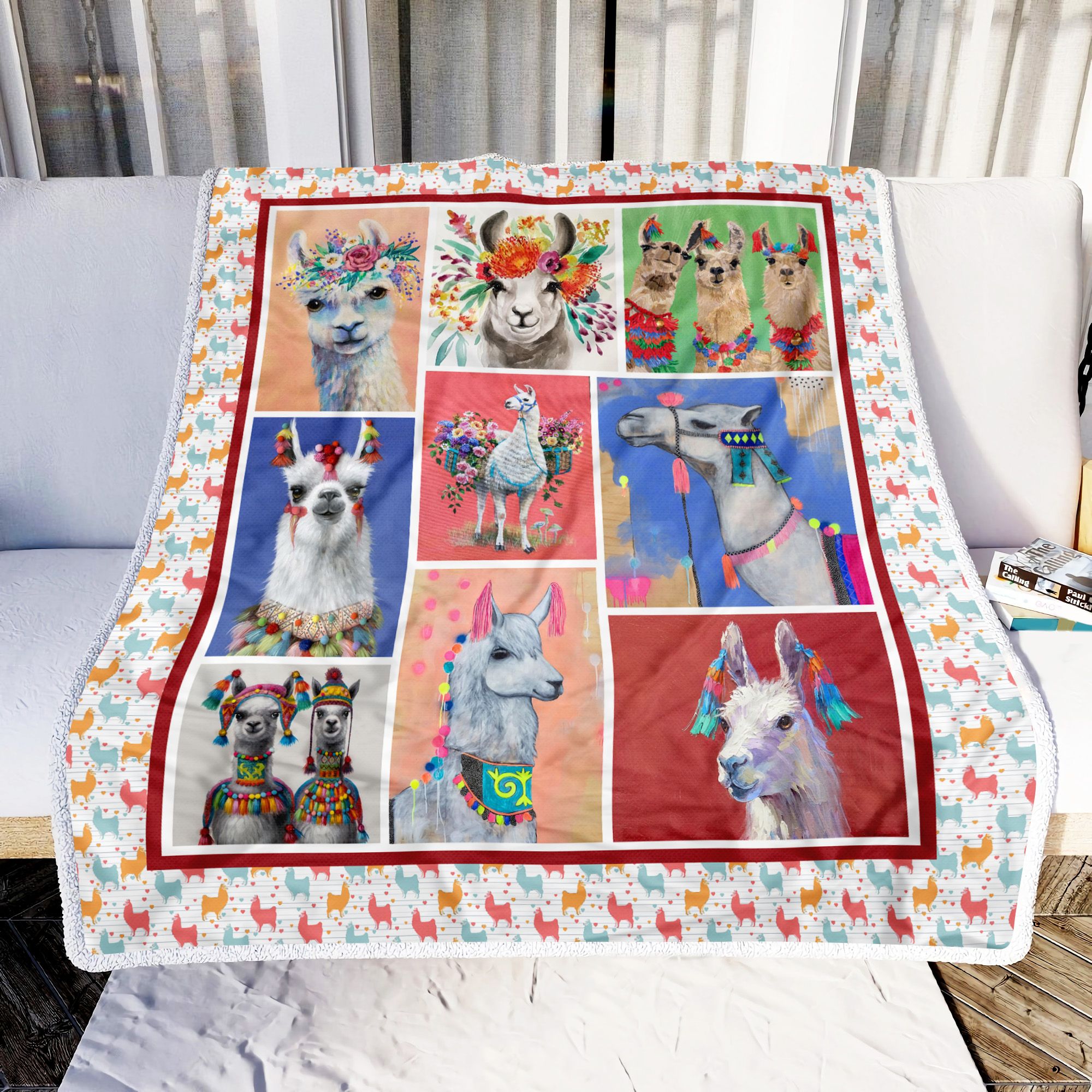 Llama Beauty Fleece Blanket