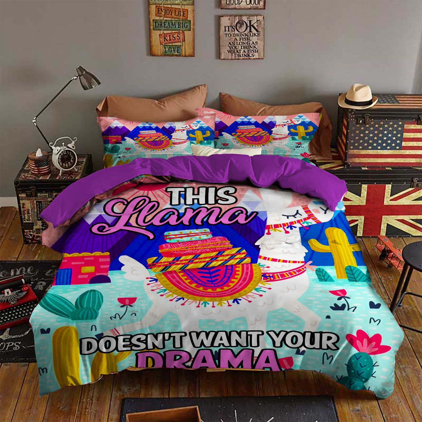 Llama Bedding Set