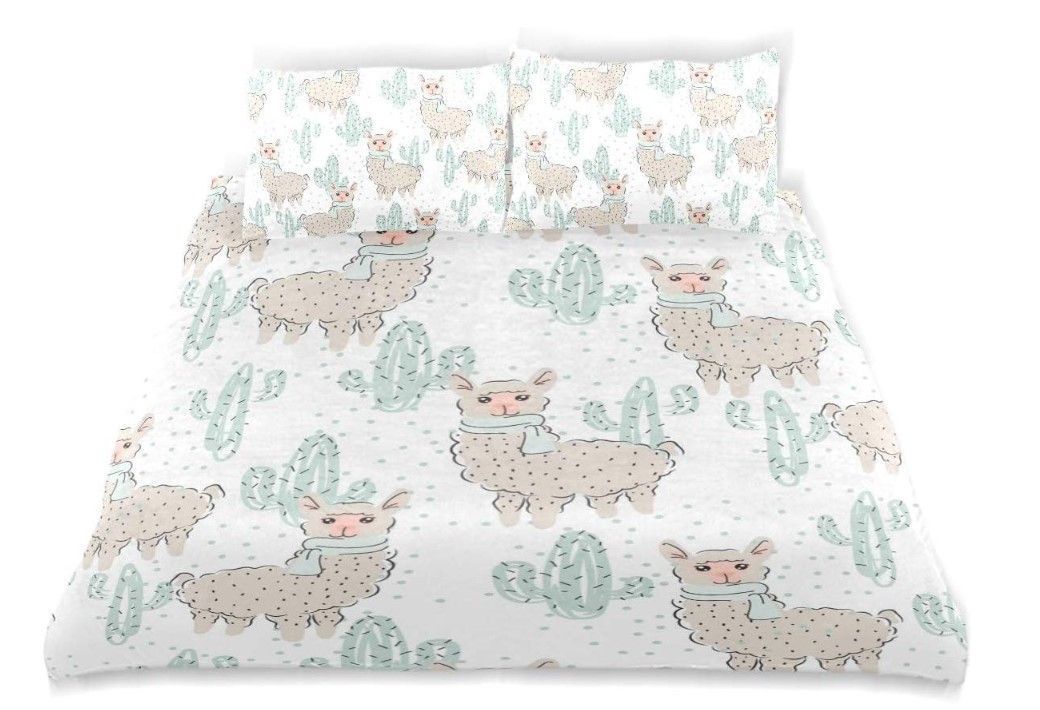 Llama Cacti Bedding Set