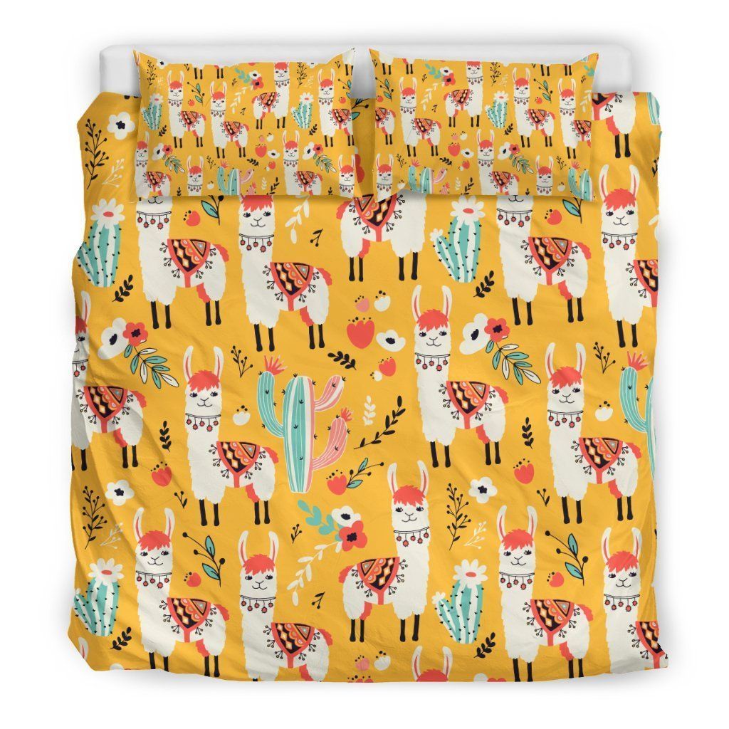Llama Cactus Bedding Set