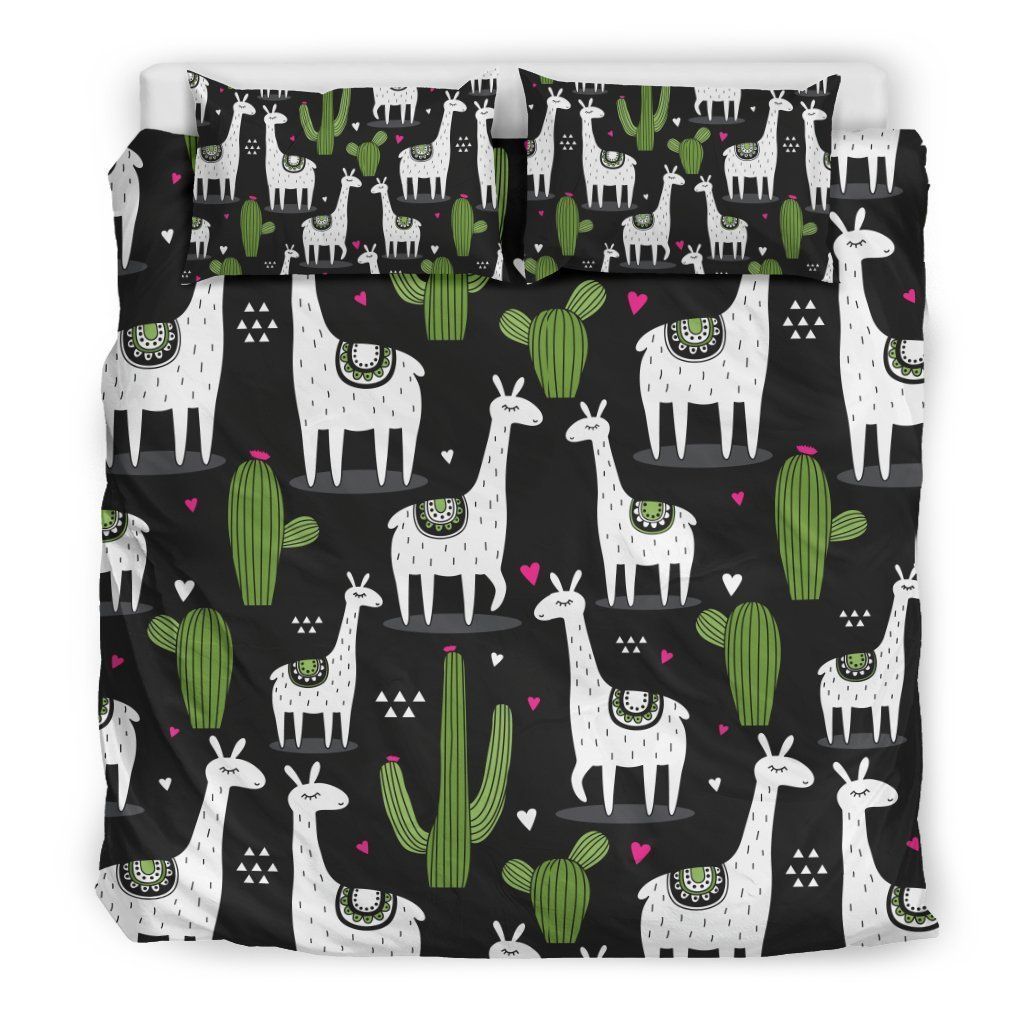 Llama Cactus Bedding Set