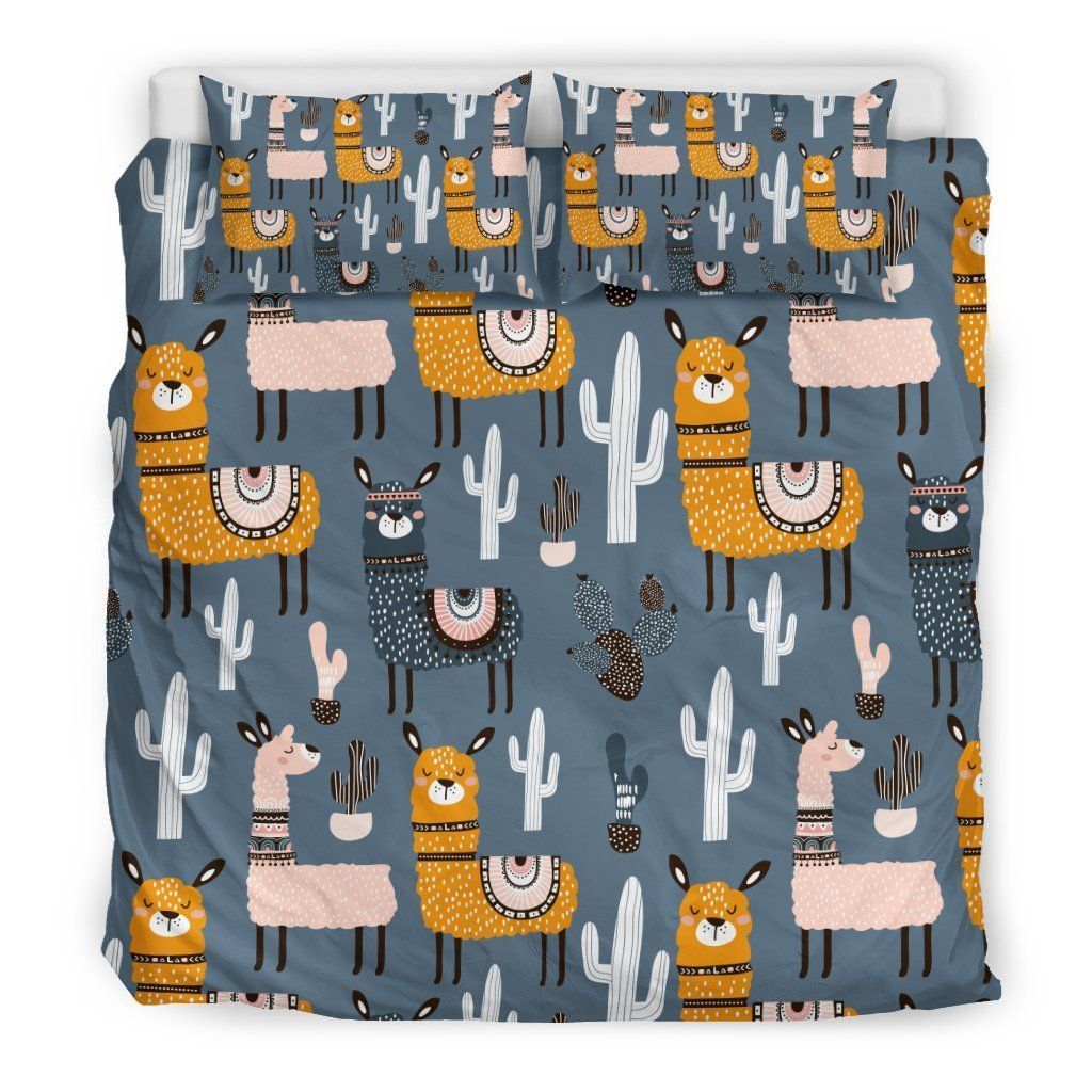 Llama Cactus Bedding Set
