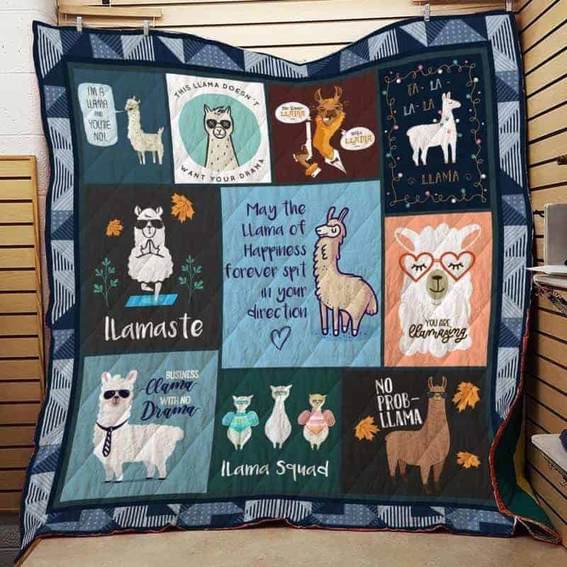 Llama CLA1610063Q Quilt Blanket