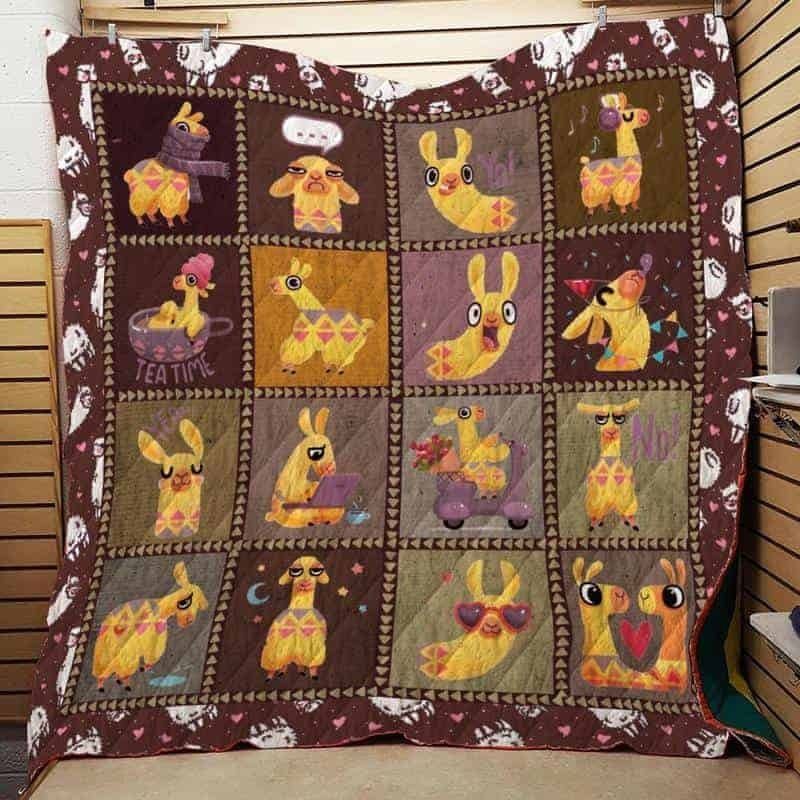 Llama CLA1610072Q Quilt Blanket