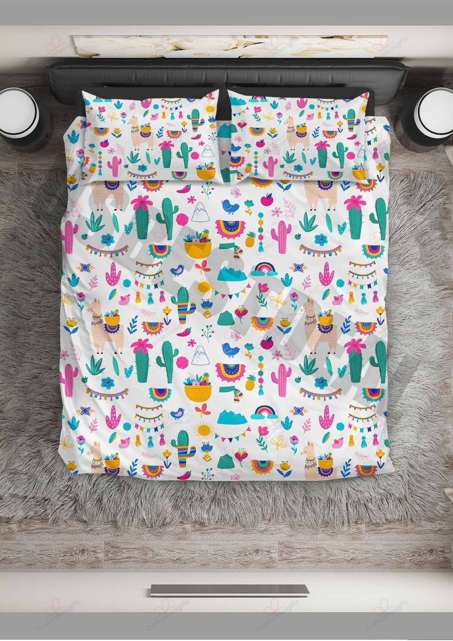 Llama Cute Mexican Llama Bedding Set