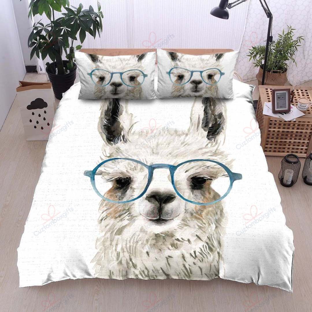 Llama Glasses Bedding Set