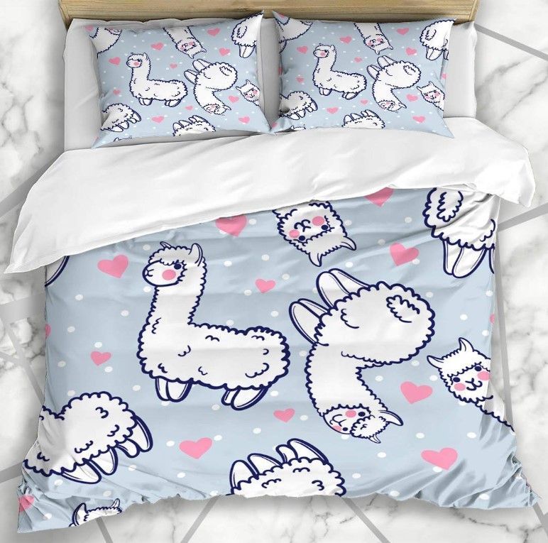 Llama Heart Bedding Set