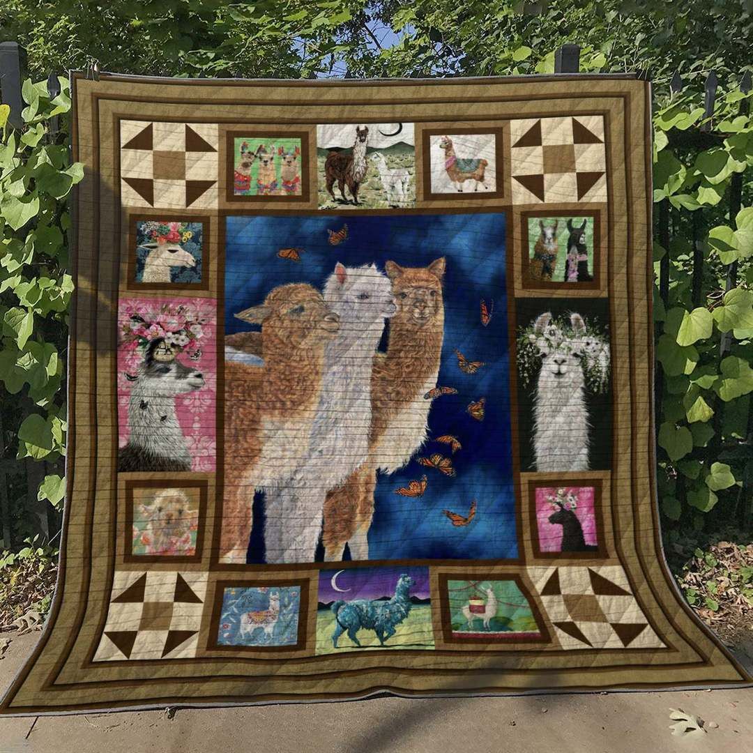 Llama HN240525 Quilt Blanket