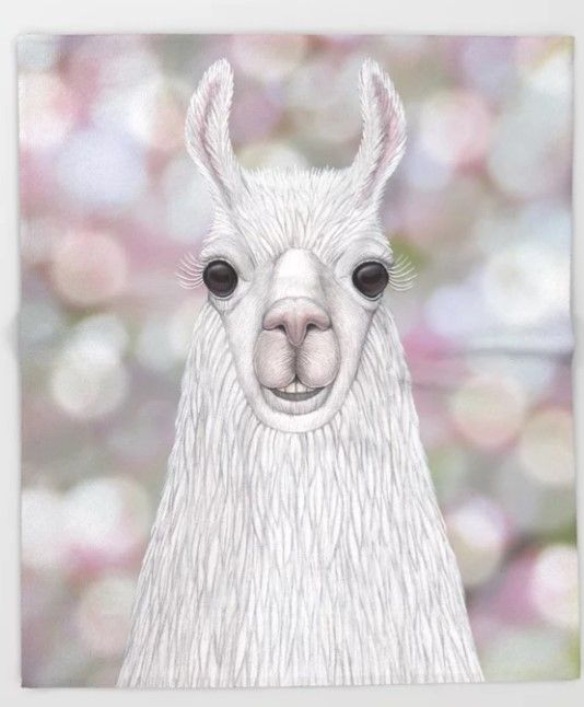 Llama Meme Sherpa Fleece Blanket