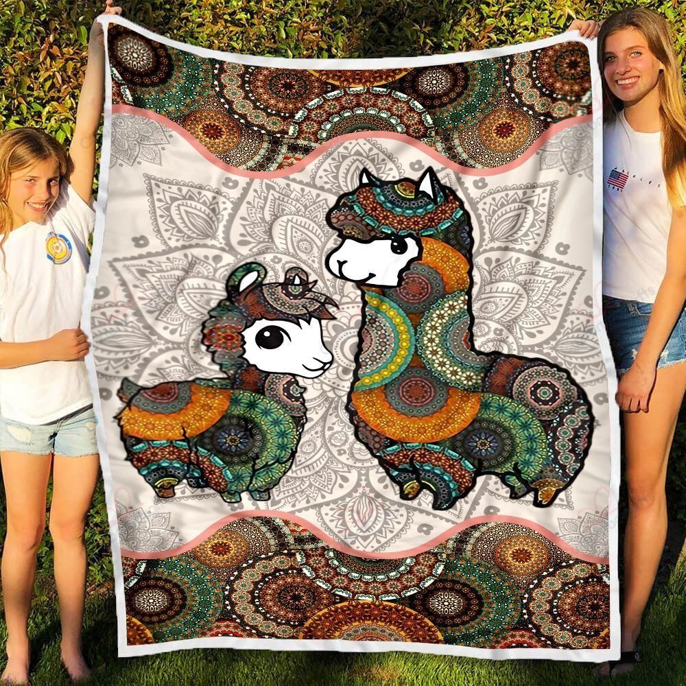 Llama Fleece Blanket