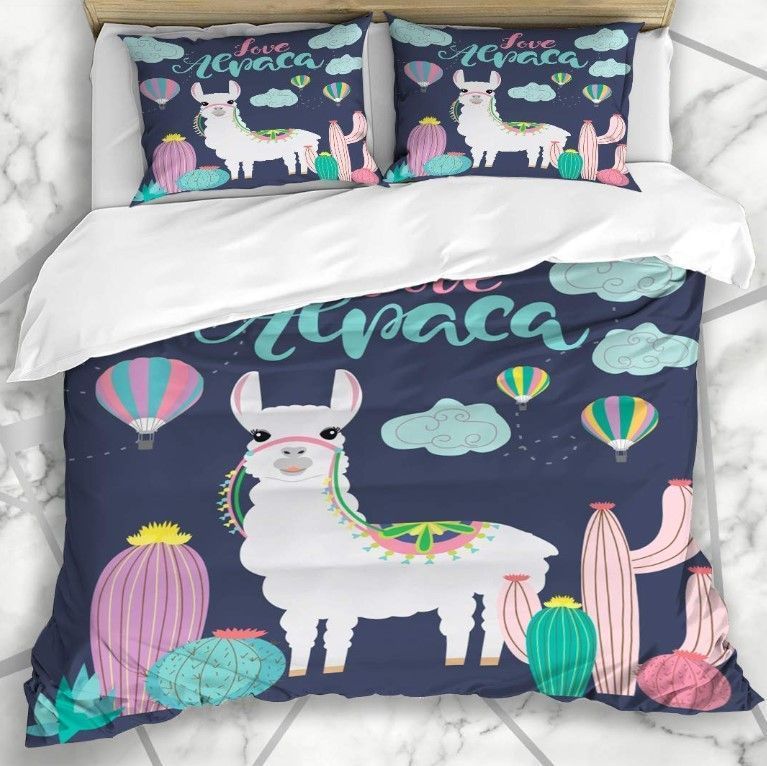 Llama Night Bedding Set