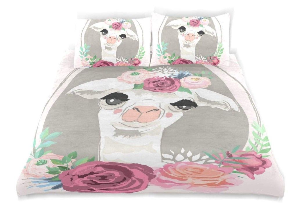 Llama Princess Bedding Set