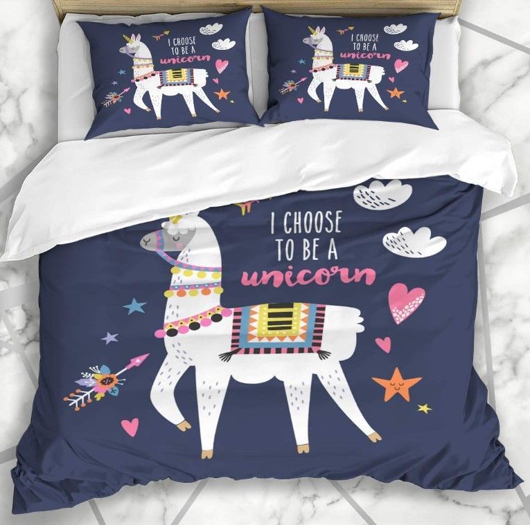 Llama Unicorn Bedding Set