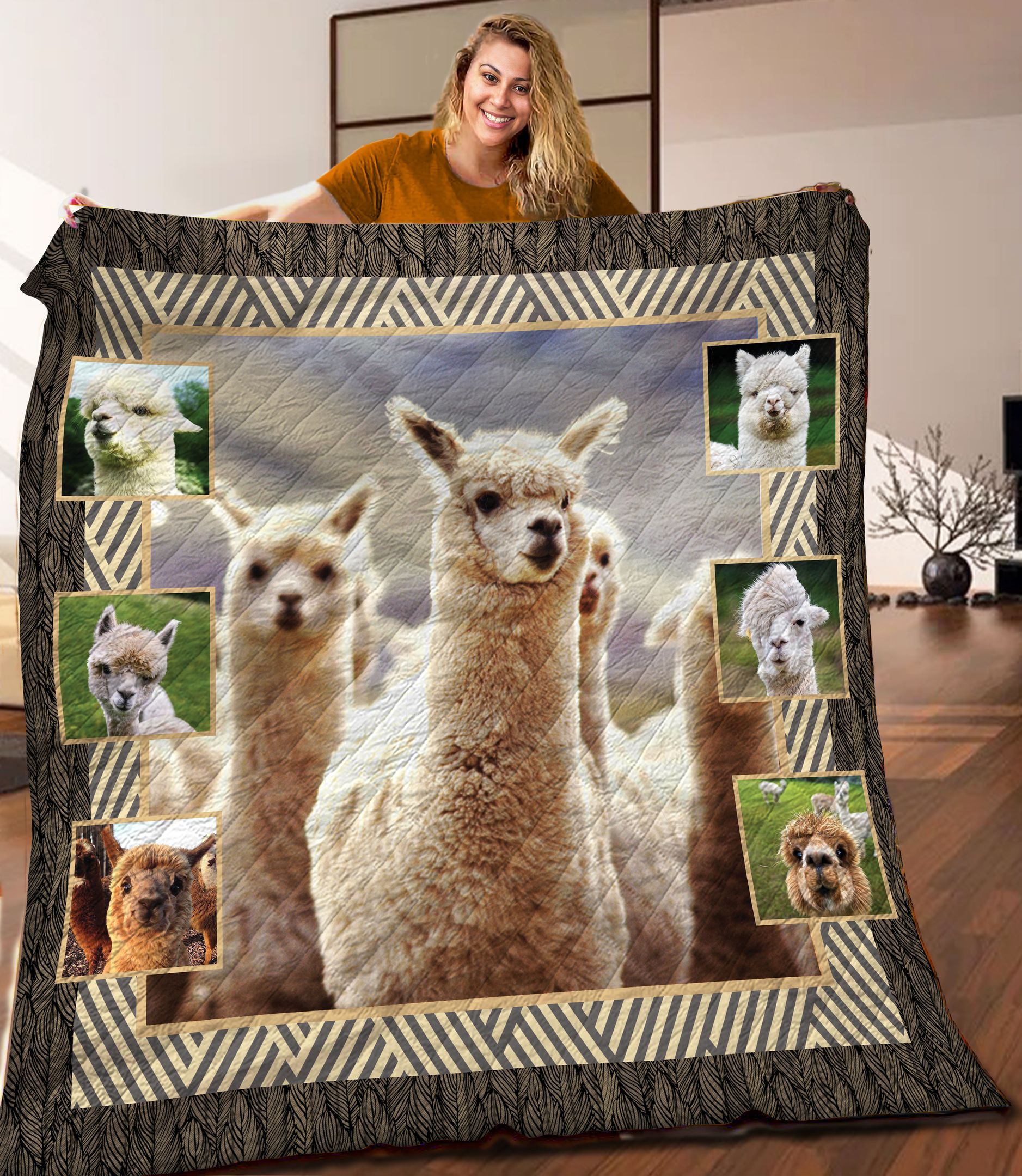 Llamas Quilt Blanket C9B030602PT
