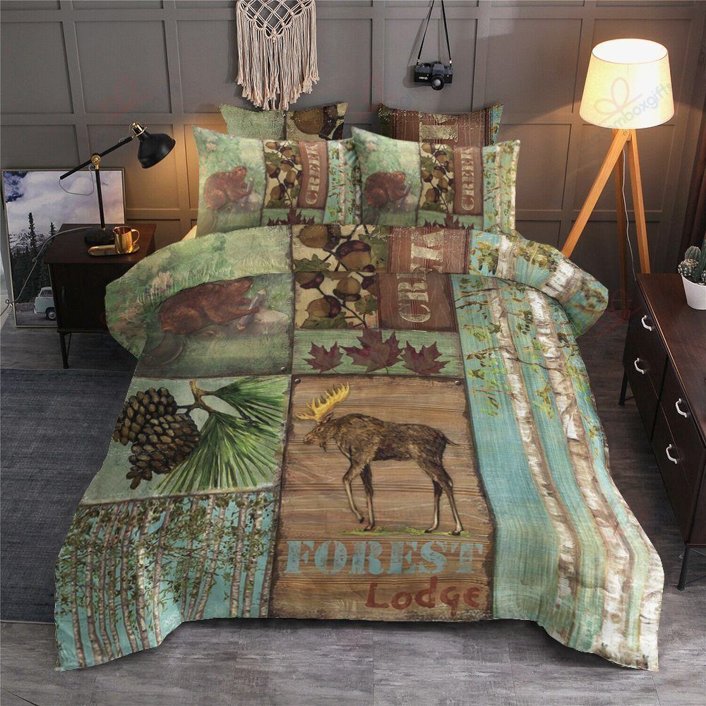 Lodge Moose Bedding Set