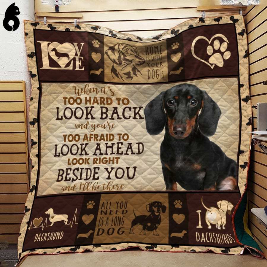 Look Back Look Ahead Dachshund Quilt Blanket Dhc191209Vt