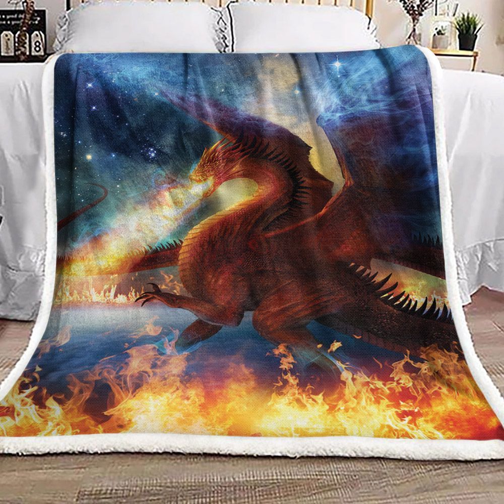 Lord Of The Celestial Dragons Sherpa Fleece Blanket
