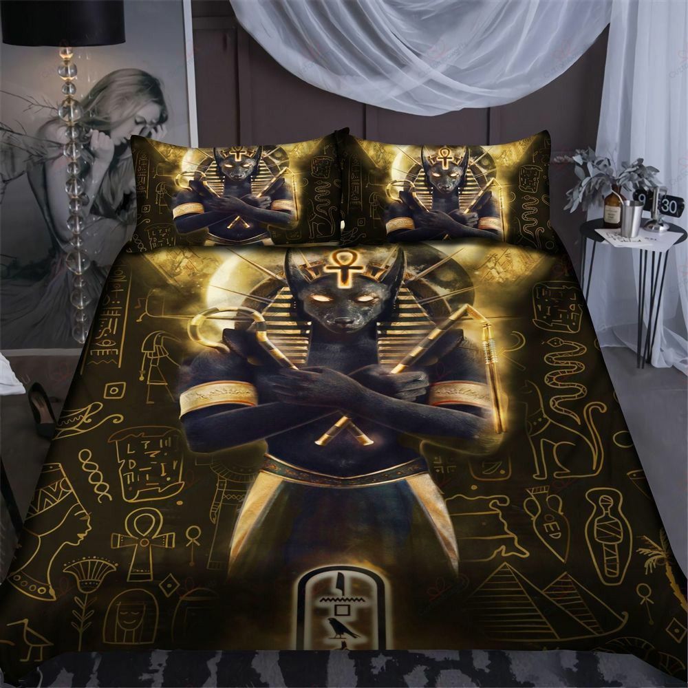 Lord Of The Death Egypt Anubis God Bedding Set