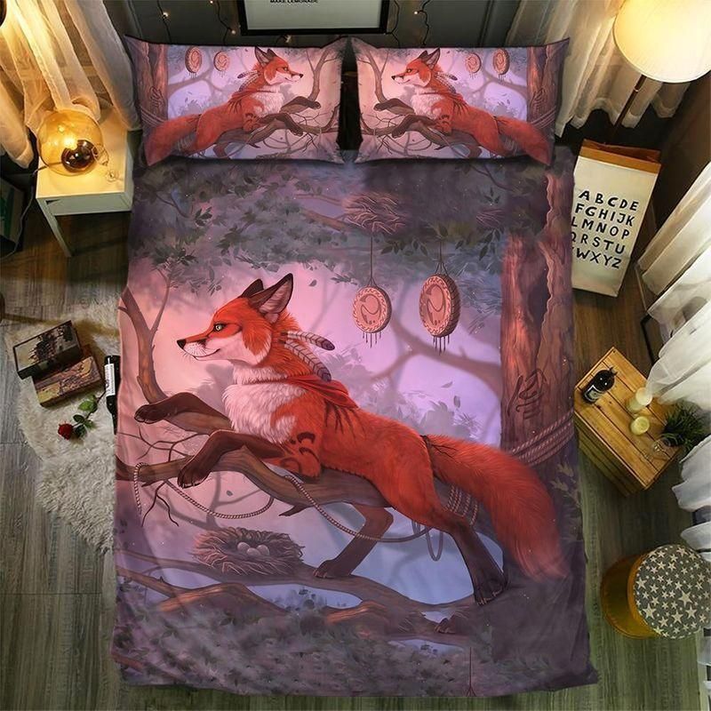 Lost Fox Cave Printed Bedding Set