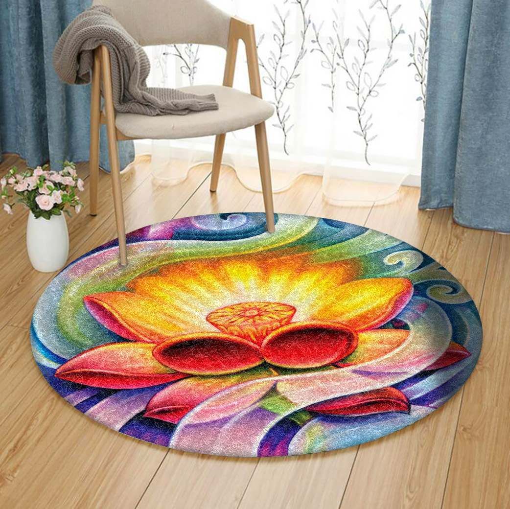 Lotus Round Carpet