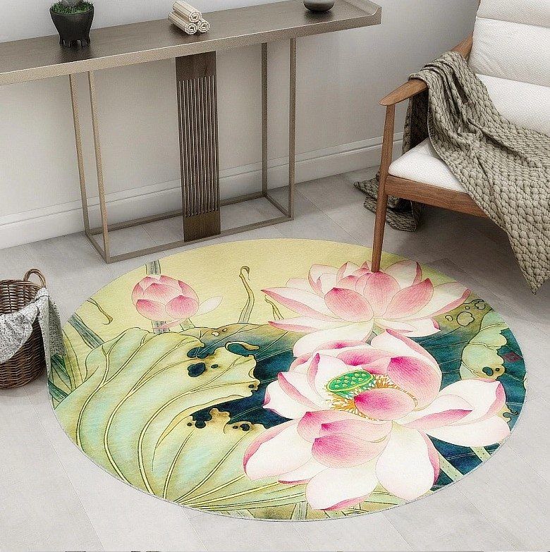 Lotus Round Carpet