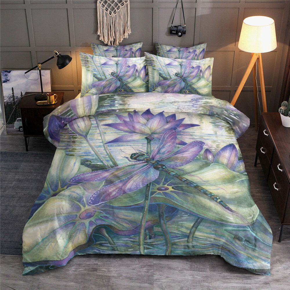 Lotus Dragonfly Bedding Set