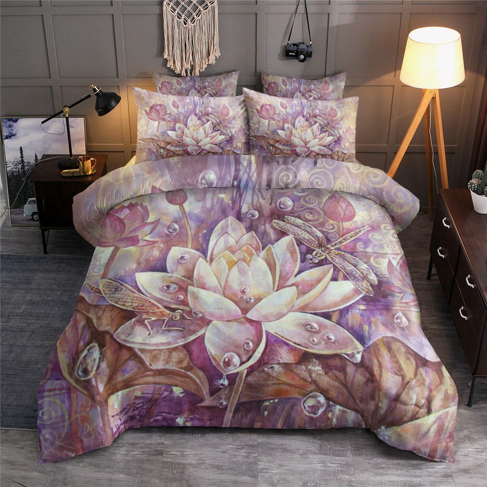 Lotus Dragonfly Bedding Set