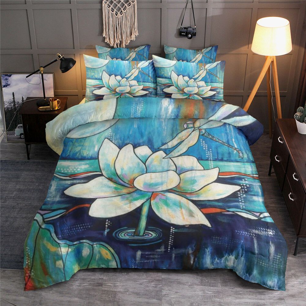 Lotus Dragonfly Bedding Set