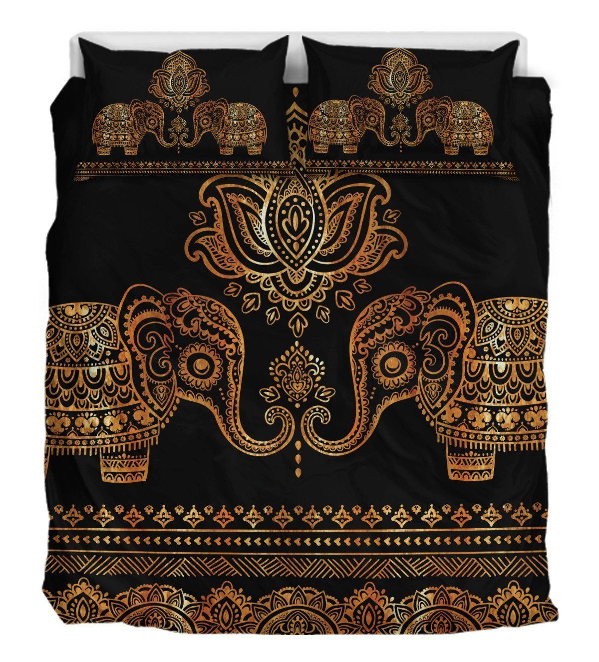 Lotus Elephants Bedding Set