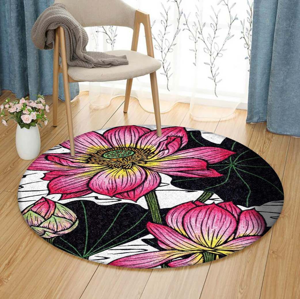 Lotus Round Carpet