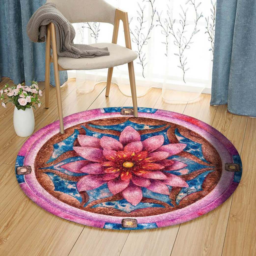 Lotus Round Carpet